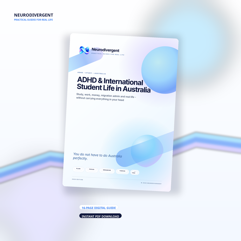 ADHD & International Student Life in Australia — A Practical Guide for Neurodivergent Students