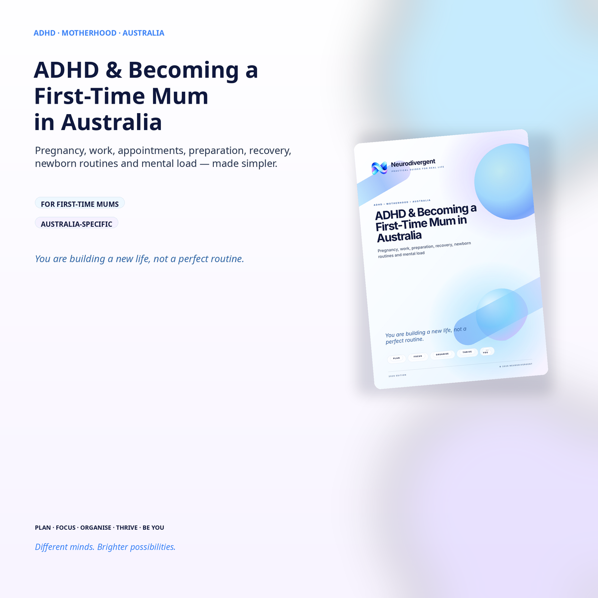 ADHD first-time mum guide for pregnancy, recovery and newborn life in Australia