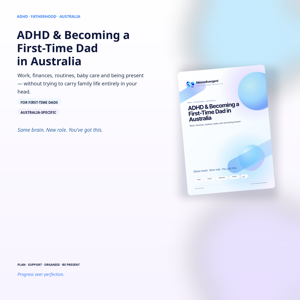ADHD first-time dad guide for work, family routines and baby preparation