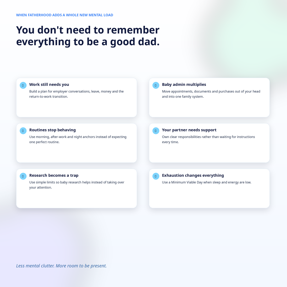 First-time dad challenges and practical benefits covered by the ADHD guide